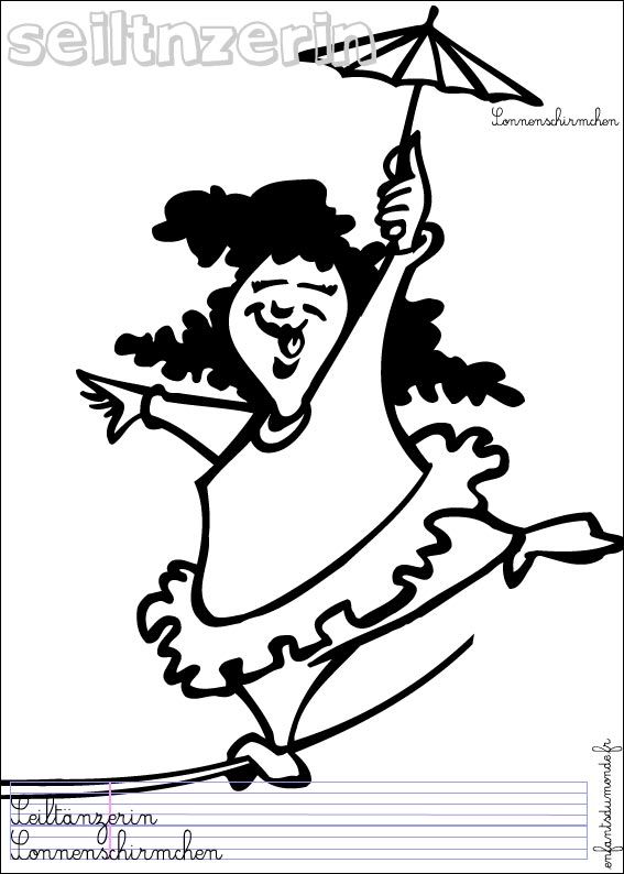 coloriage equilibriste 1